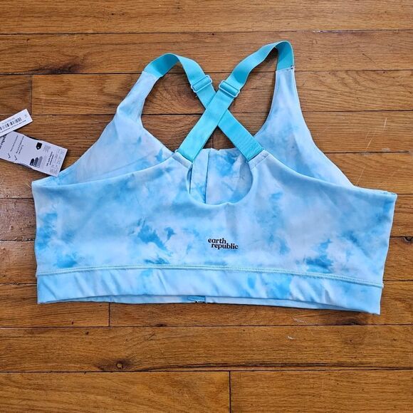 Earth Republic XL Sports Bra Blue - Picture 2 of 4
